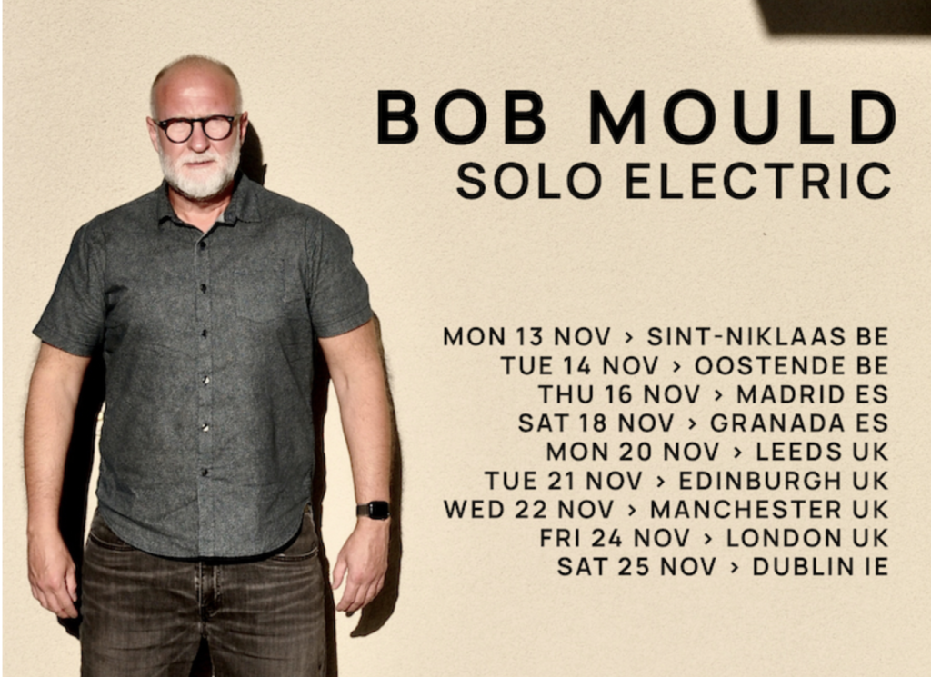 Bob Mould Announces tour dates for Europe and the United Kingdom Bob
