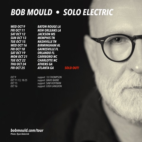 Bob Mould Fall 2024 US Tour